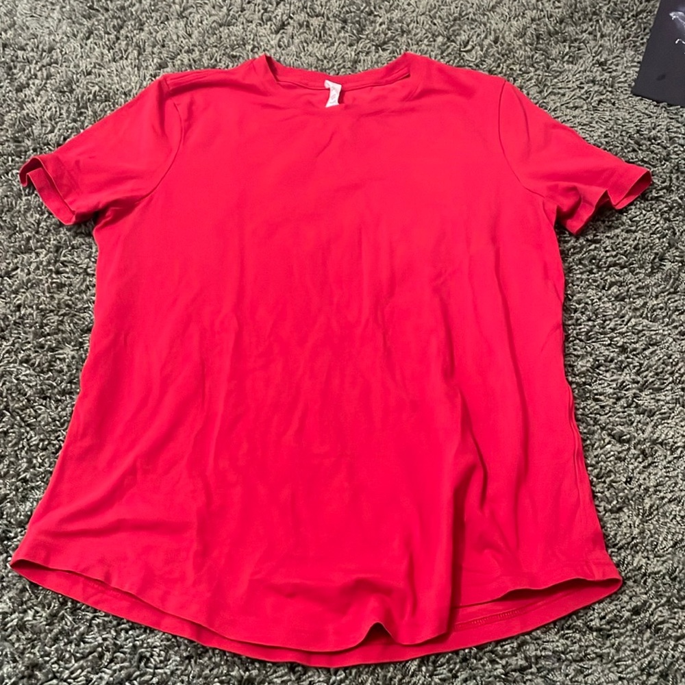 size 2 red shirt